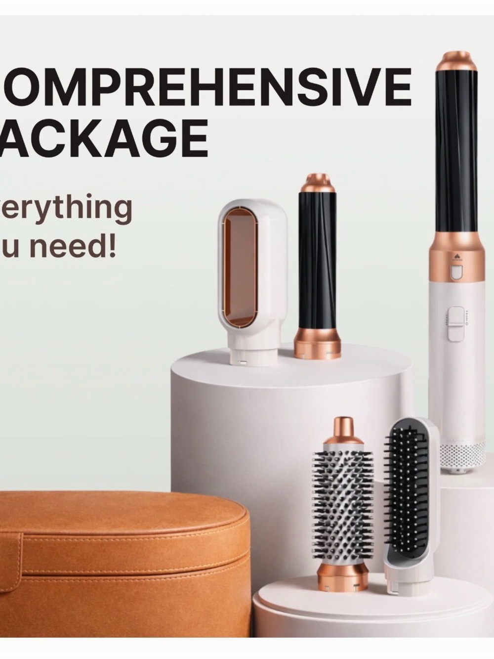 CURLSLAB Multistyler 5-in-1 Hair Styler - White & Rose Gold - Picture 2 of 4